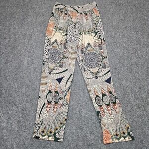 Rouge Boho Festival Pants XS S Mandala Print Lounge Hippie Yoga Art Teacher